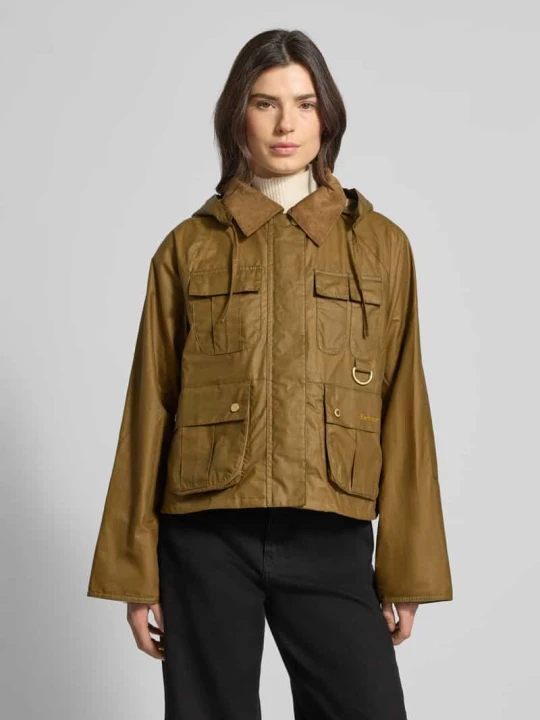 Zdjęcie produktu kroj regular fit kurtka funkcjonalna z czystej bawełny model 'LIZA' Barbour Piaskowy