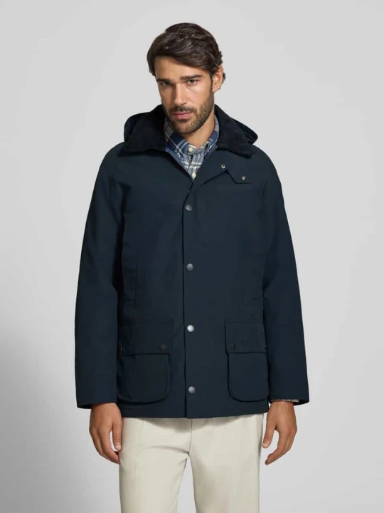 Zdjęcie produktu kurtka funkcyjna o kroju regular fit z kapturem Barbour Granatowy