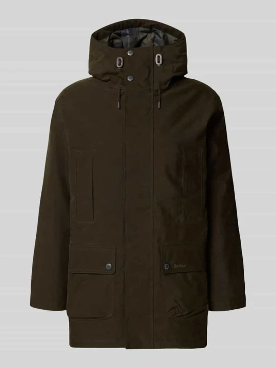 Zdjęcie produktu kurtka funkcyjna o kroju regular fit z kapturem Barbour Oliwkowy
