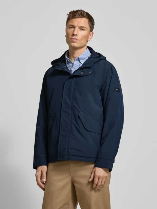 Zdjęcie produktu Kurtka funkcyjna o kroju regular fit z kapturem Tommy Hilfiger Granatowy