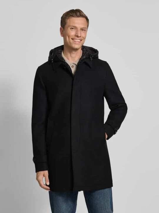 Zdjęcie produktu Kurtka funkcyjna o kroju regular fit z mieszanki wełny, model „MONREALE” Geox Czarny