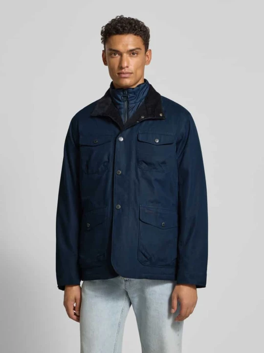 Zdjęcie produktu Kurtka funkcyjna o kroju regular fit z wodoodpornego materiału model ‘OGSTON’ Barbour Granatowy