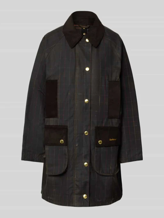 Zdjęcie produktu kurtka funkcyjna w kroju regular fit z czystej woskowanej bawełny Barbour Oliwkowy