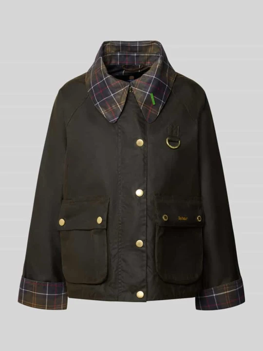 Zdjęcie produktu kurtka funkcyjna w kroju regular fit z czystej woskowanej bawełny Barbour Oliwkowy