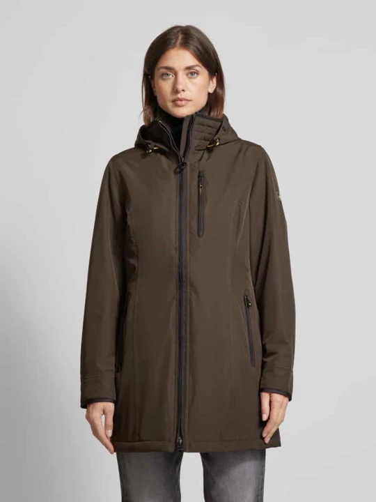Zdjęcie produktu Parka o kroju regular fit z kieszenią zapinaną na zamek błyskawiczny model ‘WESTWIND’ Wellensteyn Oliwkowy