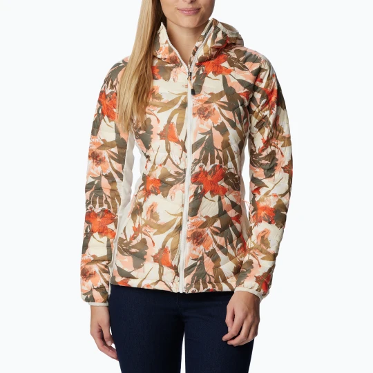 Zdjęcie produktu Kurtka hybrydowa damska Columbia Powder Pass Hooded chalk floriculture print