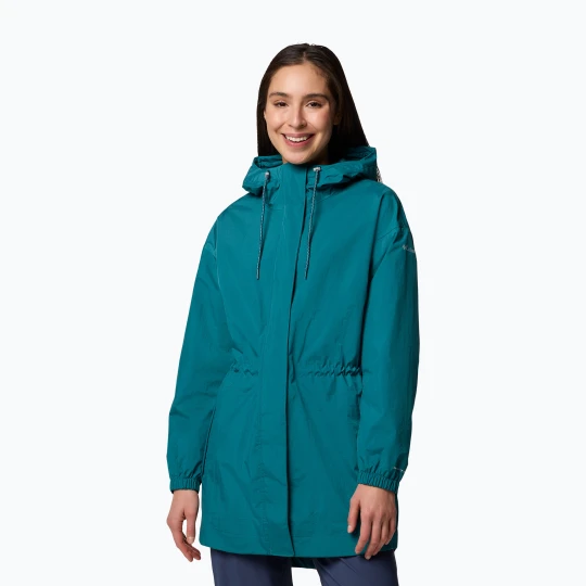 Zdjęcie produktu Płaszcz przeciwdeszczowy damski Columbia Splash Side II parka river blue / crinkle