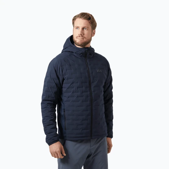 Zdjęcie produktu Kurtka hybrydowa męska Helly Hansen HP Hybrid Stretch Hooded Insulator navy Granatowy