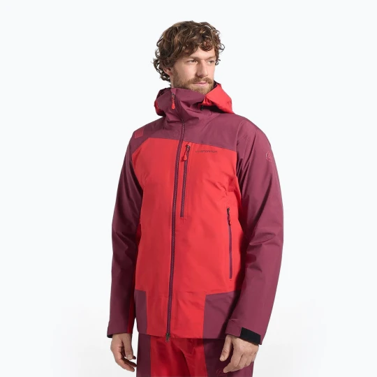 Zdjęcie produktu Kurtka przeciwdeszczowa męska La Sportiva Alpine Guide GTX Perfomance mountain red/redwood