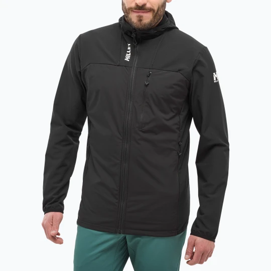 Zdjęcie produktu Kurtka hybrydowa męska Millet Seneca Hybrid Hoodie Softshell black