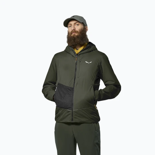 Zdjęcie produktu Kurtka hybrydowa męska Salewa Pedroc Tirol Wool Air Hybrid dark olive Zielony