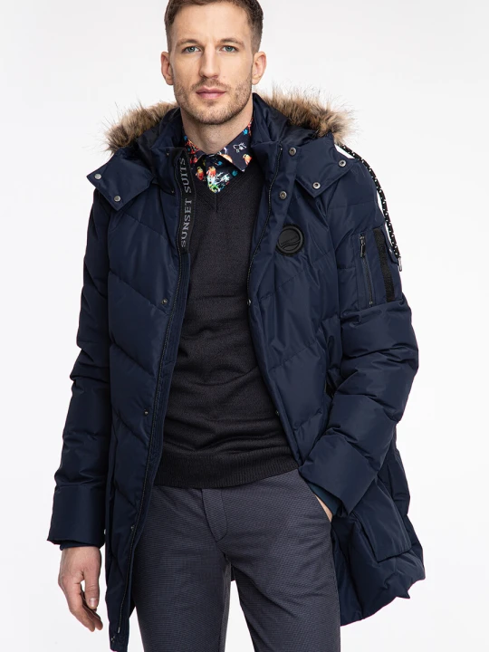 Zdjęcie produktu Kurtka JAMES KUGSQ00208 Giacomo Conti granatowy