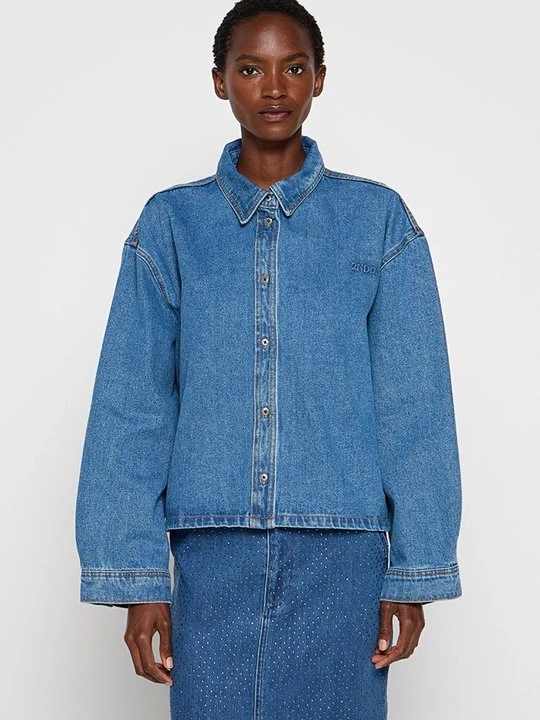 Zdjęcie produktu Kurtka jeansowa 2nd Day niebieski denim