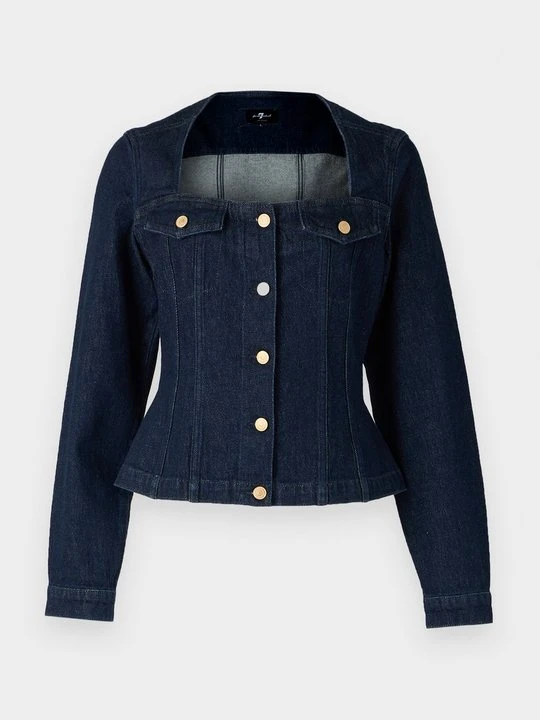 Zdjęcie produktu Kurtka jeansowa 7 For All Mankind granatowy