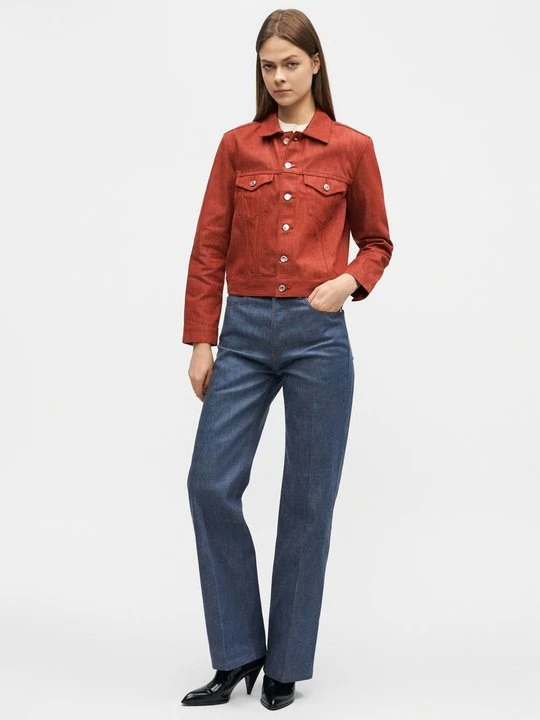 Zdjęcie produktu Kurtka jeansowa A.p.c. czerwony