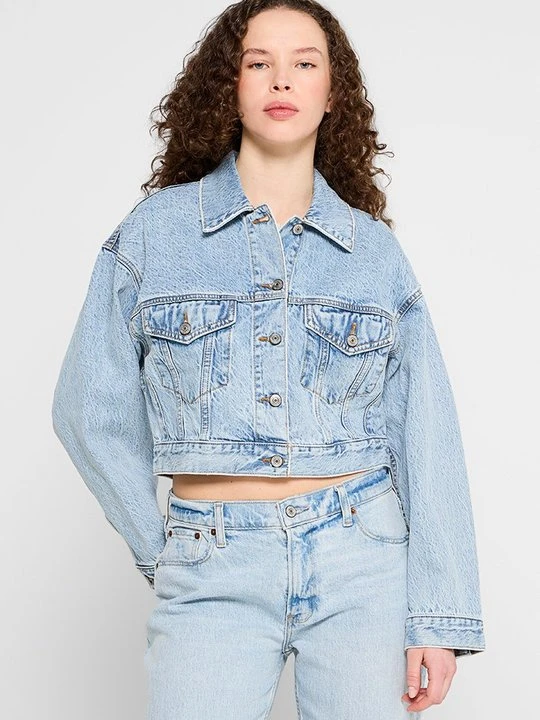 Zdjęcie produktu Kurtka jeansowa Abercrombie & Fitch jasnoniebieski