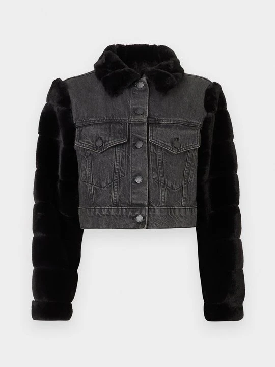Zdjęcie produktu Kurtka jeansowa Alice + Olivia czarny