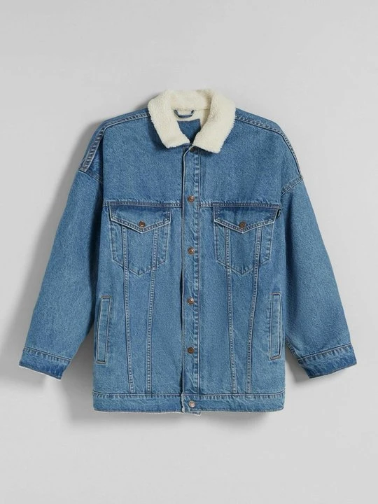 Zdjęcie produktu Kurtka jeansowa Bershka jasnoniebieski
