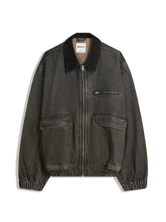 Zdjęcie produktu Kurtka jeansowa Bershka czarny
