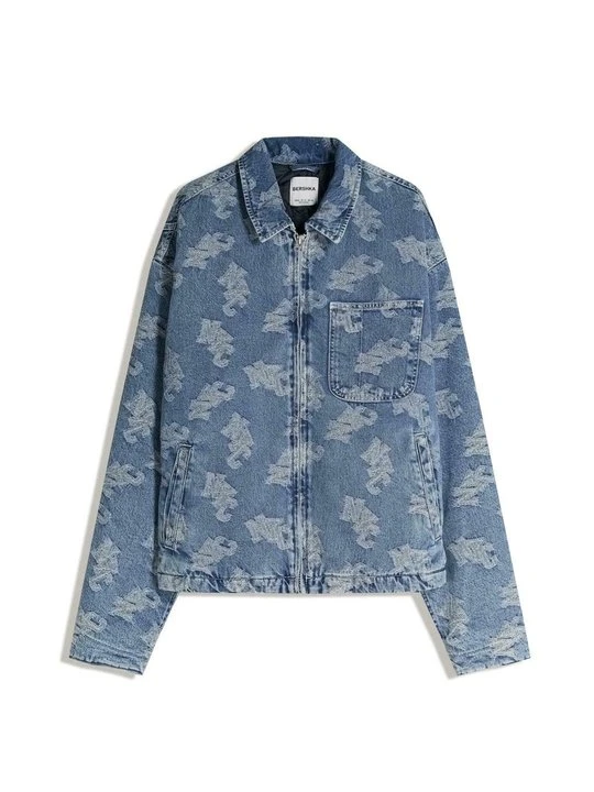 Zdjęcie produktu Kurtka jeansowa Bershka jasnoniebieski denim