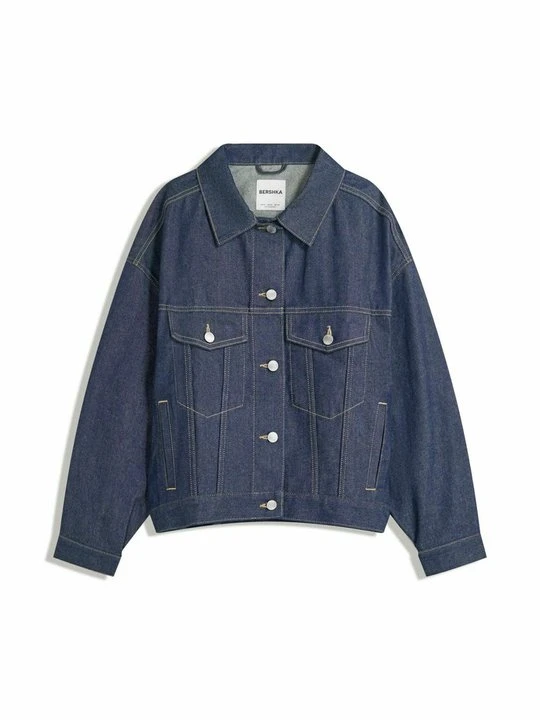 Zdjęcie produktu Kurtka jeansowa Bershka błękit królewski