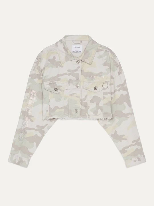 Zdjęcie produktu Kurtka jeansowa Bershka turkusowy