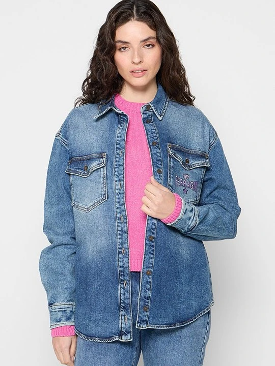 Zdjęcie produktu Kurtka jeansowa Chiara Ferragni błękit królewski