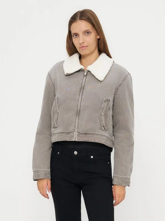 Zdjęcie produktu Kurtka jeansowa CLAUDIE PIERLOT beżowy