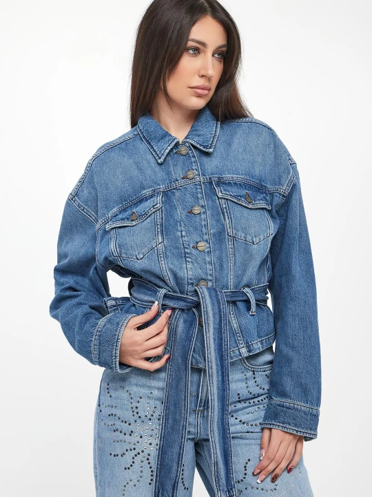 Zdjęcie produktu Kurtka jeansowa damska Giungla PINKO