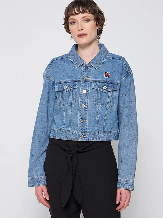 Zdjęcie produktu Kurtka jeansowa DKNY niebieski