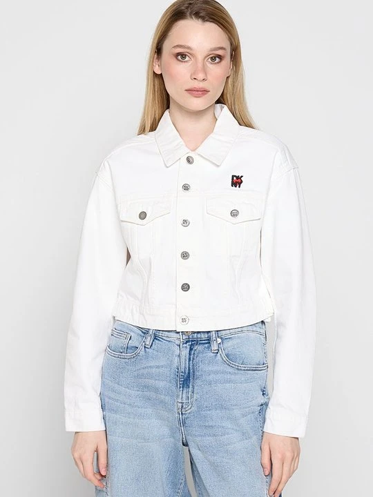 Zdjęcie produktu Kurtka jeansowa DKNY biały