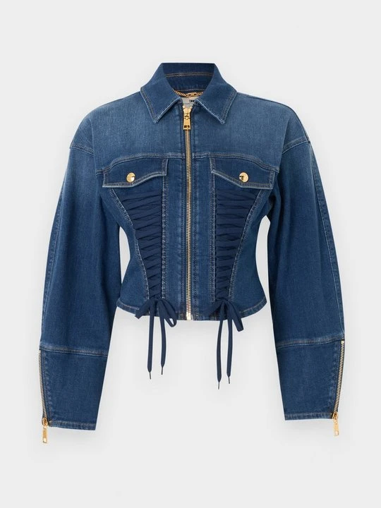Zdjęcie produktu Kurtka jeansowa Elisabetta Franchi niebieski denim
