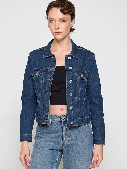 Zdjęcie produktu Kurtka jeansowa French Connection ciemnobrązowy