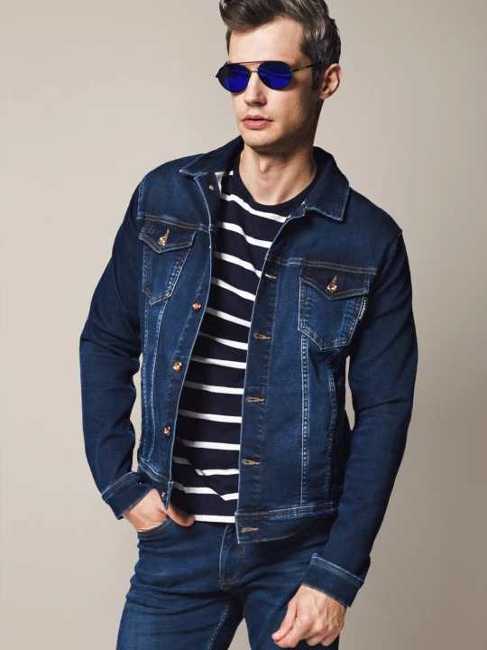 Zdjęcie produktu Kurtka Jeansowa Granatowa Harmen Lancerto
