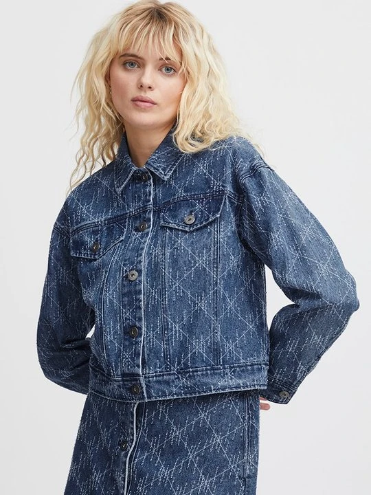 Zdjęcie produktu Kurtka jeansowa Ichi granatowy