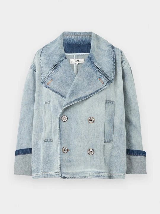 Zdjęcie produktu Kurtka jeansowa MM6 Maison Margiela jasnoniebieski denim