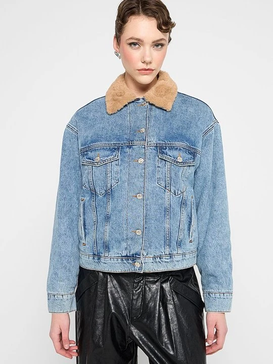Zdjęcie produktu Kurtka jeansowa MOSCHINO niebieski