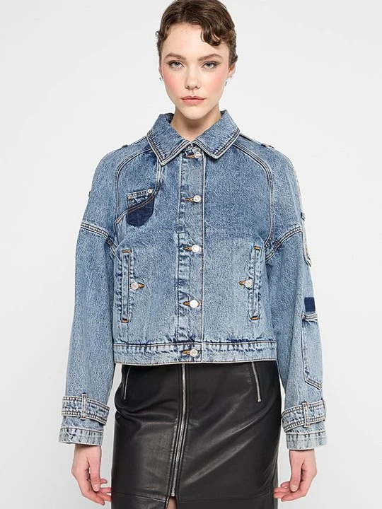 Zdjęcie produktu Kurtka jeansowa MOSCHINO niebieski
