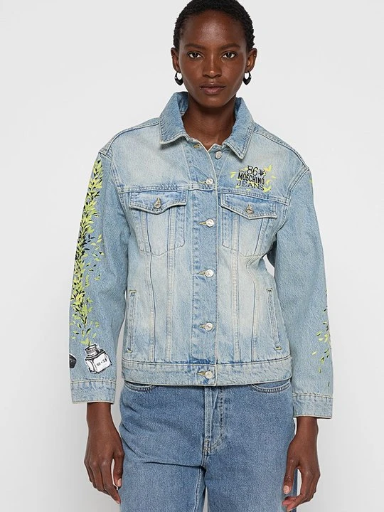 Zdjęcie produktu Kurtka jeansowa MOSCHINO jasnoniebieski