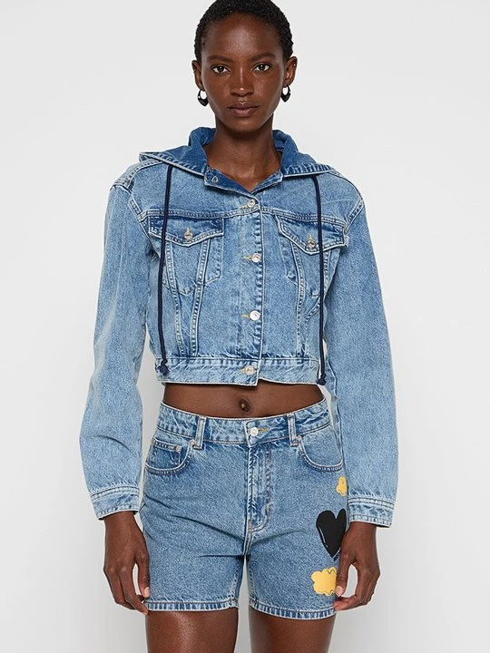 Zdjęcie produktu Kurtka jeansowa MOSCHINO niebieski