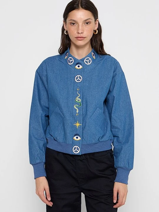 Zdjęcie produktu Kurtka jeansowa Never Fully Dressed biały