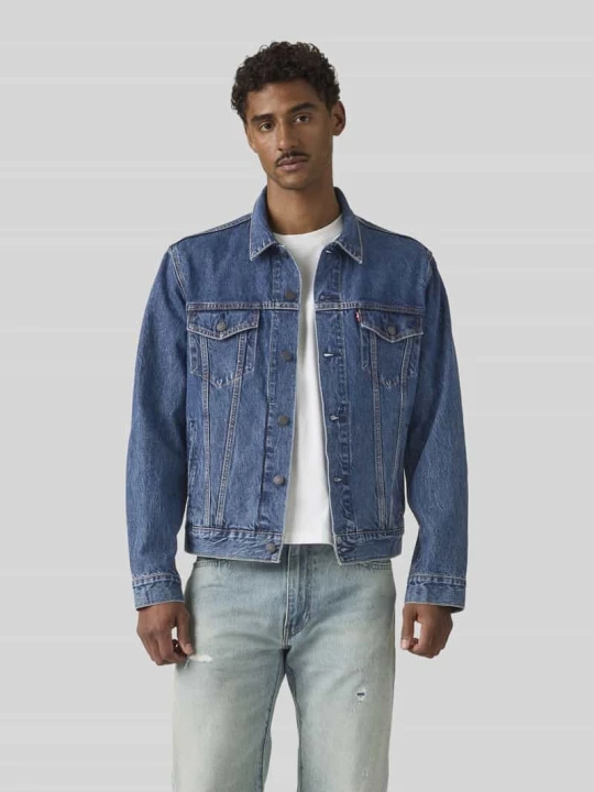 Zdjęcie produktu Kurtka jeansowa o kroju krój regular fit z czystej bawełny model 'THE TRUCKER' Levi's Jeansowy niebieski