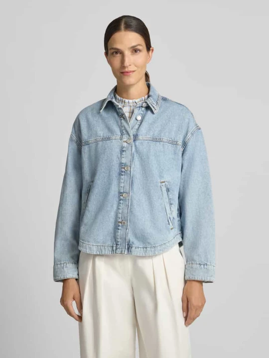 Zdjęcie produktu Kurtka jeansowa o kroju krój regular fit z czystej bawełny Style Icon Collection Jeansowy niebieski