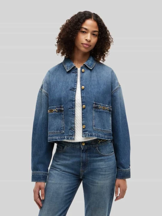 Zdjęcie produktu Kurtka jeansowa o kroju krój regular fit z czystej bawełny Tommy Hilfiger Błękitny melanż