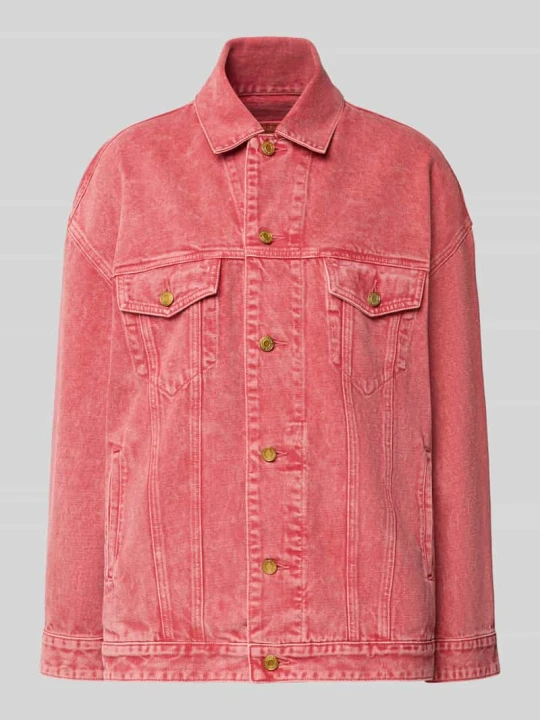 Zdjęcie produktu Kurtka jeansowa o kroju oversized z kieszeniami na piersiach Michael Kors Różowy