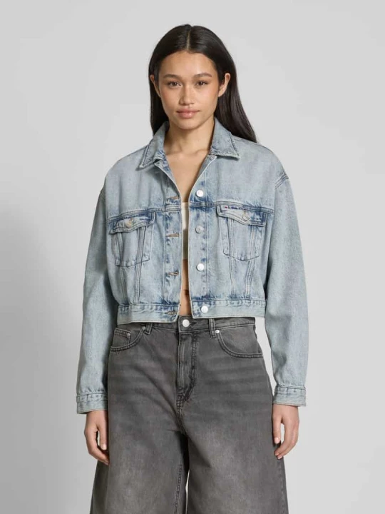 Zdjęcie produktu Kurtka jeansowa o kroju oversized z mieszanki bawełny i lyocellu Tommy Jeans Jasnoniebieski