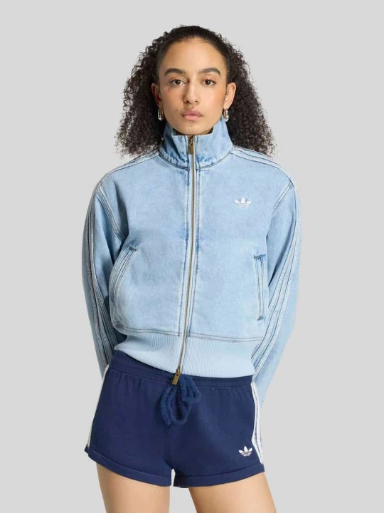 Zdjęcie produktu kurtka jeansowa o kroju regular fit z czystej bawełny adidas Originals Jeansowy niebieski