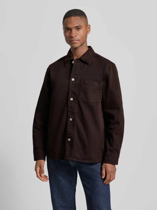 Zdjęcie produktu Kurtka jeansowa o kroju regular fit z czystej bawełny Lacoste Czekoladowy