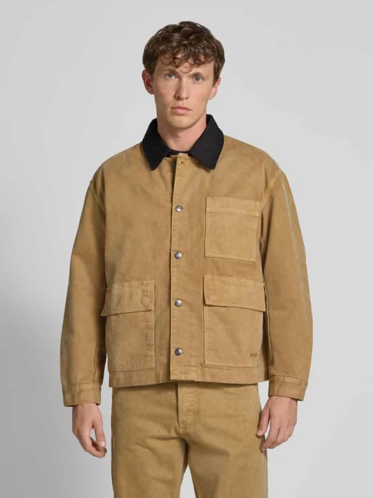 Zdjęcie produktu Kurtka jeansowa o kroju regular fit z czystej bawełny model ‘DETROIT’ Boss Beżowy