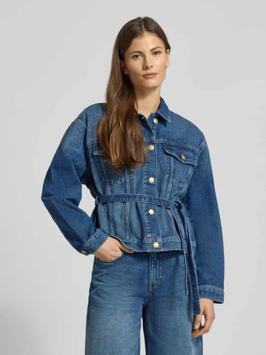 Zdjęcie produktu Kurtka jeansowa o kroju regular fit z czystej bawełny Model 'GIZZIE' Hugo Niebieski